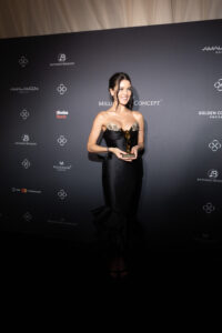 SHARON STONE HONORS VIALINA LEMANN AT THE BETTER WORLD FUND AWARDS DURING THE CANNES FILM FESTIVAL